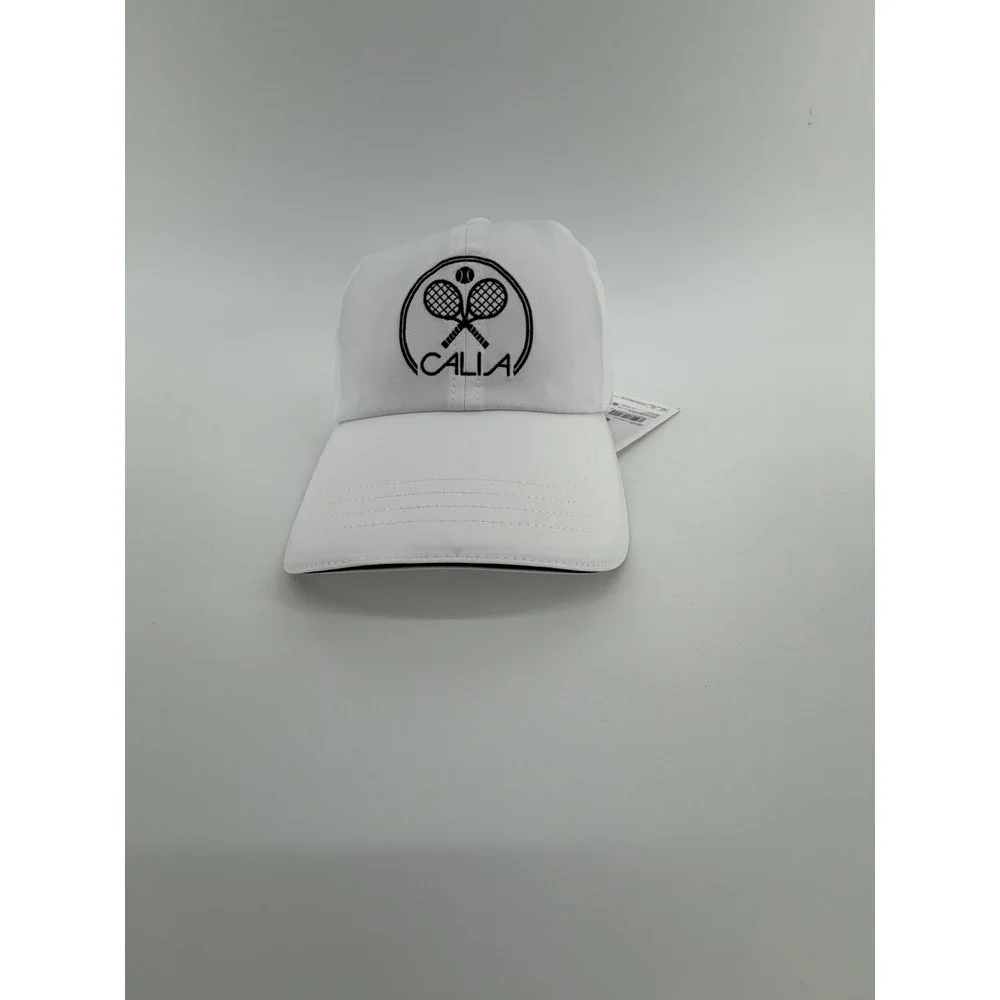 CALIA  Carrie Underwood Women White Tennis Cap Athletic Ponytail Back Adjustable